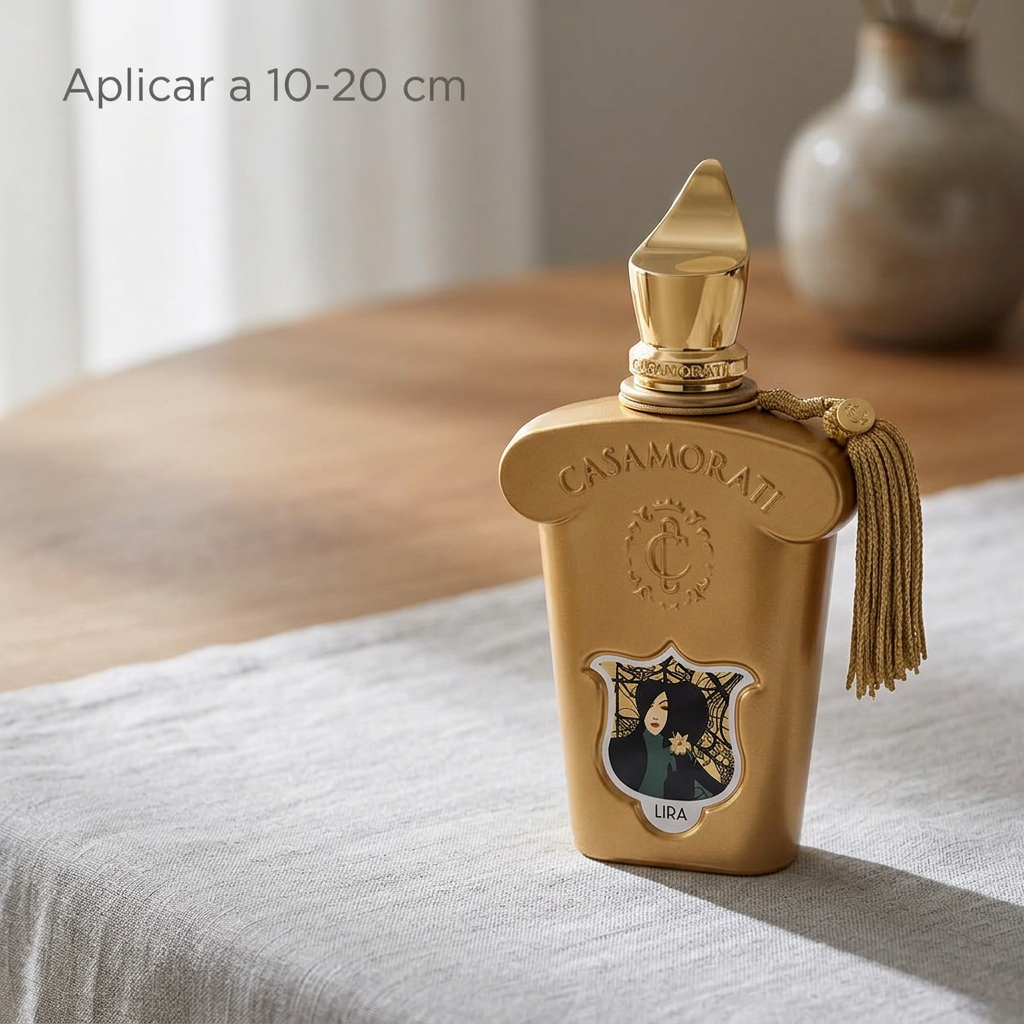 Cómo aplicar Xerjoff Lyra: puntos de pulso y distancia